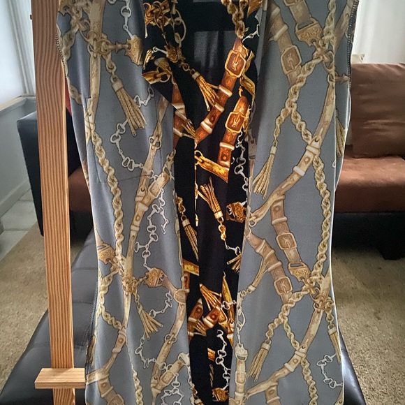 Fashion Nova Black and Gold Chain Mini Dress - Picture 4 of 6